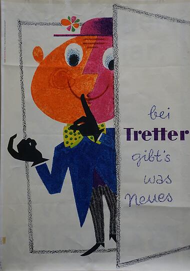 1961: Das Neue, für das das abgebildete Plakat wirbt, könnte die in jenem Jahr eröffnete Tretter-Filiale am Rotkreuzplatz in der Nymphenburger Straße 167 gewesen sein. Das Unternehmen gibt es bereits seit 1947, 1953 folgt das Geschäft in der Neuhauser Straße 39, noch heute das größte Schuhhaus in Bayern.