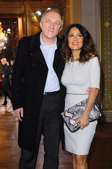 Salma Hayek mit Ehemann Francois-Henri Pinault bei Stella McCartney