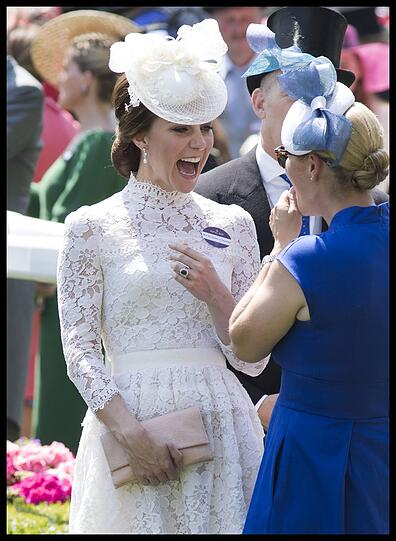 Herzogin Kate begrüßt Zara Phillips