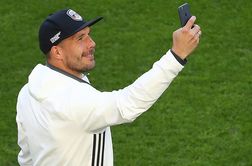 Lukas Podolski bei der EM in Frankreich.