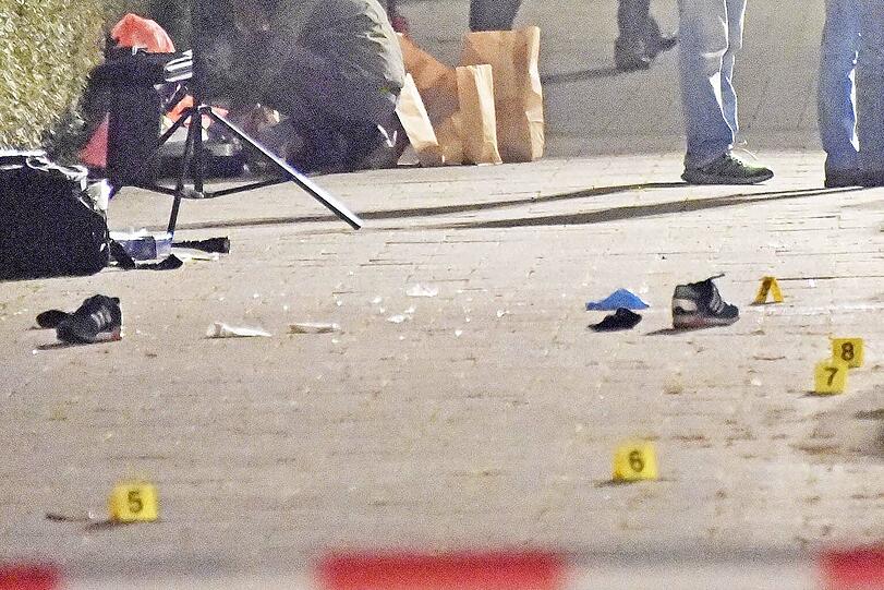 Die Polizei sichert Spuren