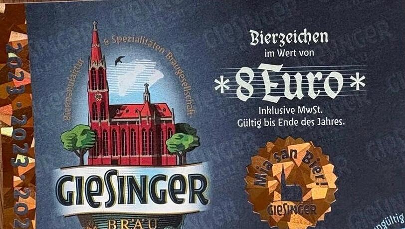 Freitrinkschein von Giesinger Bräu. Prost! Freitrinkschein von Giesinger Bräu. Prost!