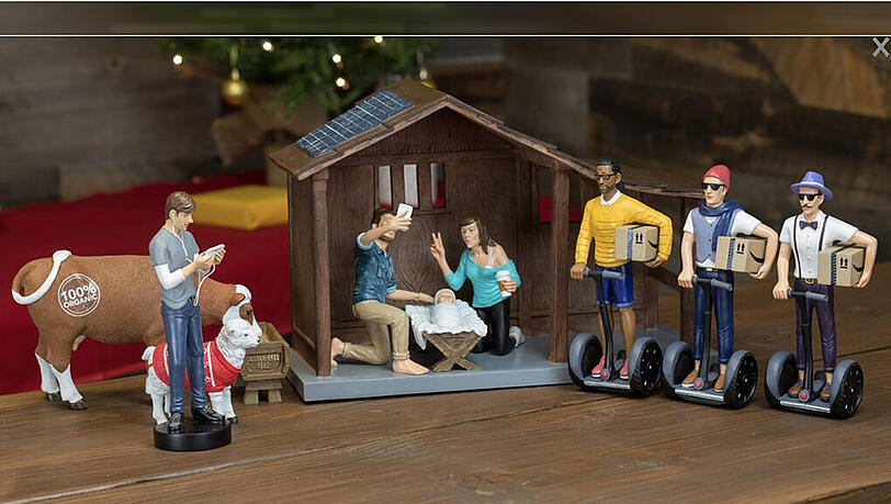 So könnte es also aussehen, wenn die Weihnachtsgeschichte im Jahr 2016 spielen würde. So könnte es also aussehen, wenn die Weihnachtsgeschichte im Jahr 2016 spielen würde.