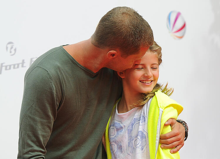 Schweiger mit seiner Tochter Emma, die auch in seinem Filmen schon mitspielen durfte.