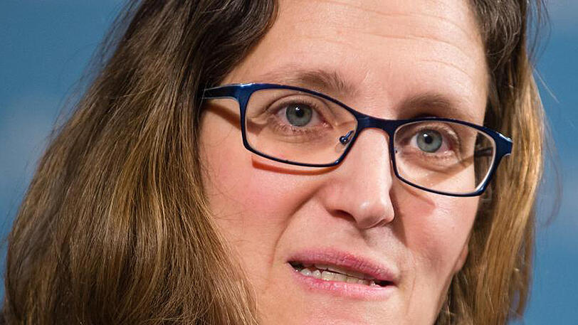 Sie darf nicht nach Russland einreisen: Die neue kanadische Außenministerin Chrystia Freeland steht seit 2014 auf einer Sanktionsliste.