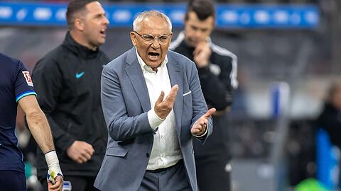 Cheftrainer Felix Magath rettete im vergangenen Jahr Hertha BSC.