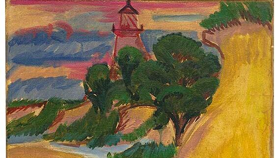 Ernst Ludwig Kirchners „Leuchtturm hinter Bucht“ von 1912 dürfte bei der Auktion einen Spitzenwert erzielen. Ernst Ludwig Kirchners „Leuchtturm hinter Bucht“ von 1912 dürfte bei der Auktion einen Spitzenwert erzielen.