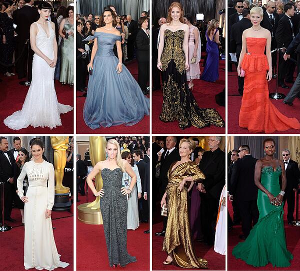 Gesehen und gesehen werden: Bei den Oscars werfen sich Hollywoods Stars und Sternchen traditionell in Schale. Sehen Sie im Folgenden die besten Bilder der Verleihung der Academy Awards 2012.