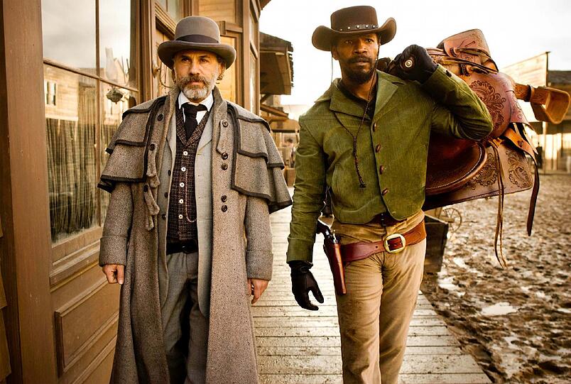 Quentin Tarantinos "Django Unchained". Die Produzenten: Stacey Sher, Reginald Hudlin und Pilar Savone.