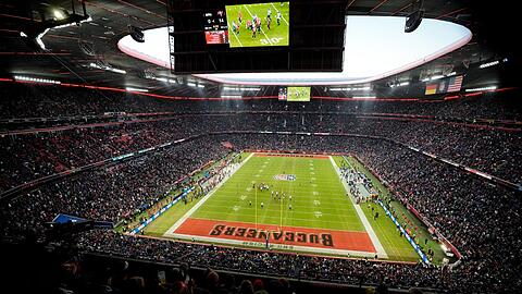 Der Schauplatz der Deutschland-Premiere der NFL: Die Allianz Arena in München.