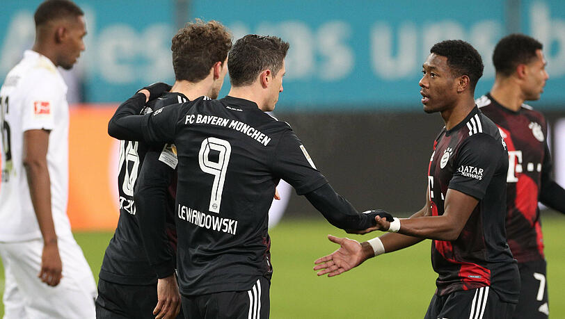 Robert Lewandowski brachte die Bayern mit seinem 22. Saisontor in Führung.