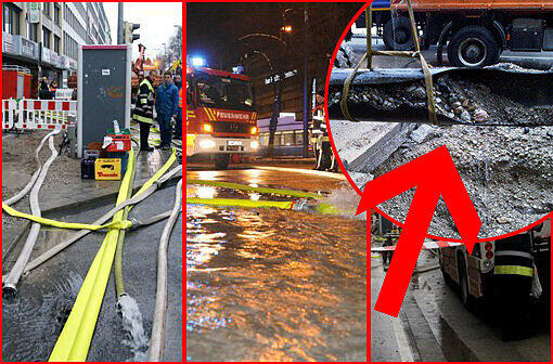 Diese Leitung war schuld!!! Wasser-Alarm in der Sonnenstraße: Ein Rohrbruch hat mitten in München für Chaos gesorgt. Die SWM haben das kaputte Rohr ausgegraben und analysiert.