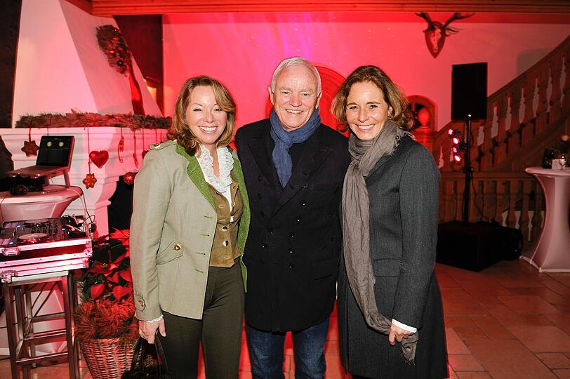 Sabina Frohwitter mit Werner und Cathrin Baldessarini