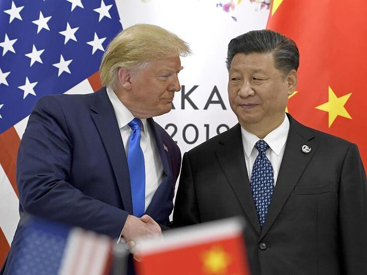 US-Präsident Donald Trump und sein chinesischer Amtskollege Xi Jinping Ende Juni bei einem Treffen in Japan.