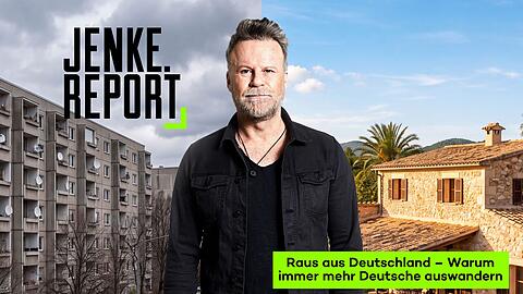 Jenke von Wilmsdorff sucht in "JENKE. REPORT. Raus aus Deutschland - Warum immer mehr Deutsche auswandern" nach den Gr&uuml;nden, warum derzeit etwa 270.000 Menschen pro Jahr unser Land verlassen. Sind sie anderswo gl&uuml;cklicher - und warum?