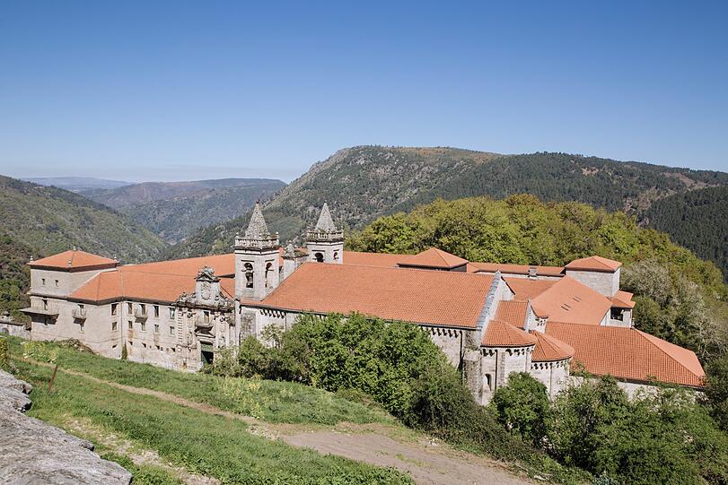 Das Bergkloster Monasterio de Santo Estevo de Ribas de Sil ist inzwischen auch ein Hotel.
