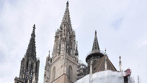 Das Wahrzeichen der Stadt Ulm, das Ulmer Münster. Das Wahrzeichen der Stadt Ulm, das Ulmer Münster.