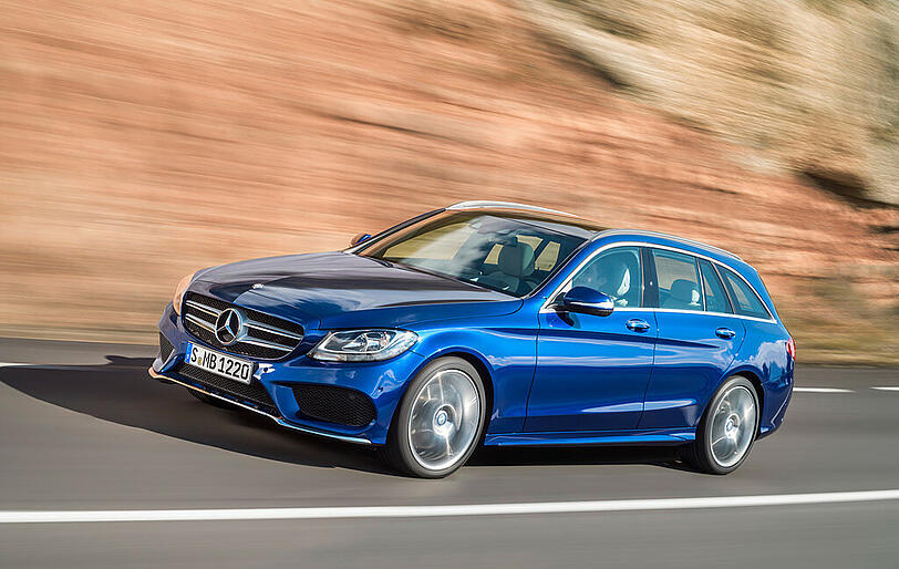 Die Mercedes C-Klasse, hier das T-Modell, setzte sich im November an die Spitze der Mittelklasse.