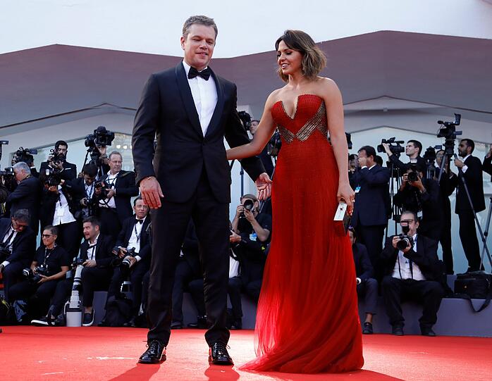 Matt Damon mit Ehefrau Luciana Barroso.
