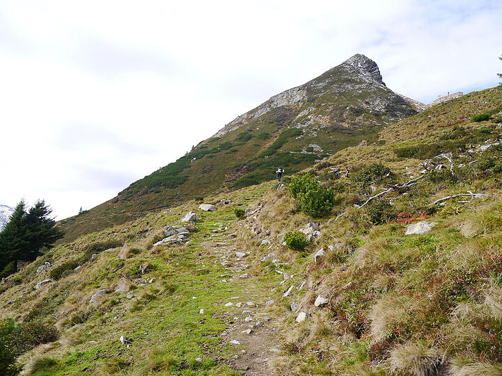 Ein steiler Streckenabschnitt in Hochfügen.