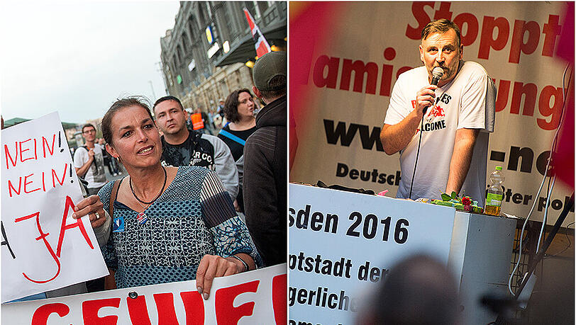 Streit innerhalb der Pegida-Bewegung, genauer gesagt zwischen Tatjana Festerling und Lutz Bachmann. Streit innerhalb der Pegida-Bewegung, genauer gesagt zwischen Tatjana Festerling und Lutz Bachmann.