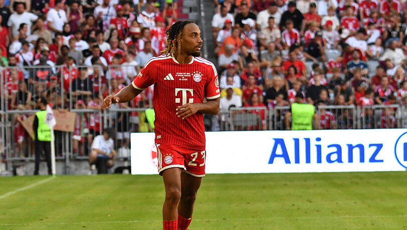 Durfte nach der Verletzung von Konrad Laimer gegen RB Leipzig spielen: Sacha Boey. Durfte nach der Verletzung von Konrad Laimer gegen RB Leipzig spielen: Sacha Boey.