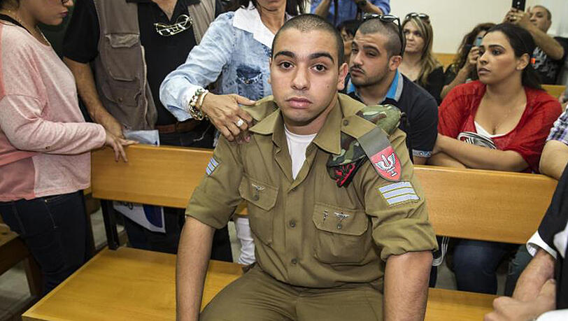Der israelische Soldat Elor Asaria muss ins Gefängnis. Der israelische Soldat Elor Asaria muss ins Gefängnis.