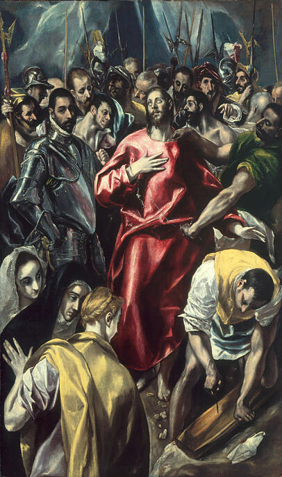 El Greco: "Die Entkleidung Christi" (1580-1595). El Greco: "Die Entkleidung Christi" (1580-1595).