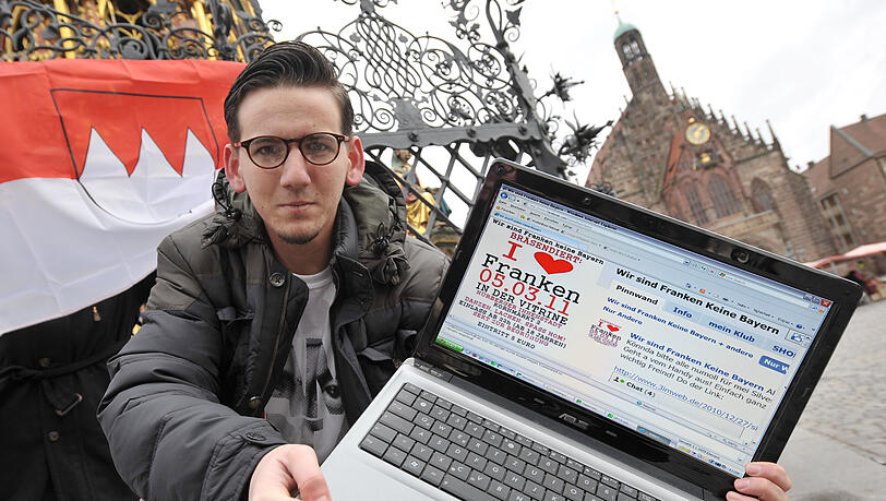 Mit 100.000 fränkischen Gesichtern will Patrick Robert Coyle an die Spitze - nämlich ins Guinnessbuch der Rekorde. Mit 100.000 fränkischen Gesichtern will Patrick Robert Coyle an die Spitze - nämlich ins Guinnessbuch der Rekorde.