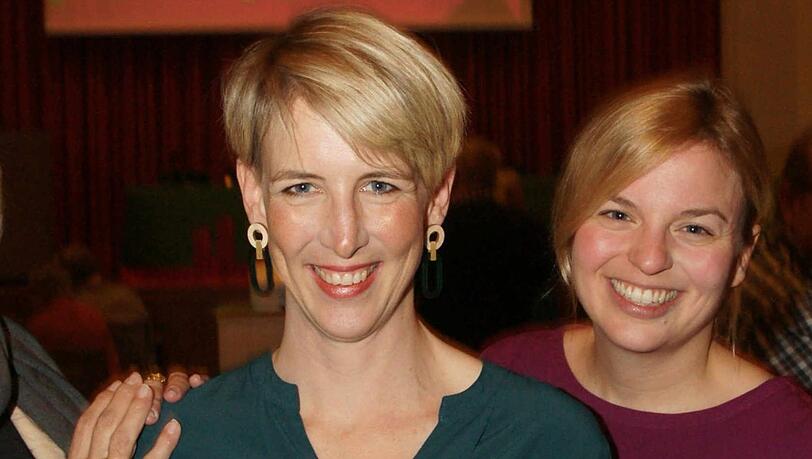 Katrin Habenschaden (l.) von den Grünen. Katrin Habenschaden (l.) von den Grünen.