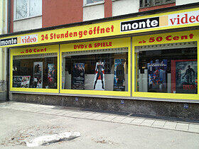 Videothek Monte Video/World Of Video - 24-Stunden-Verleih von DVDs, Blu-rays und Computerspielen