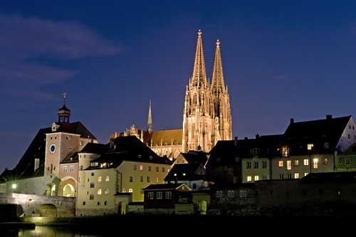 Blick auf den Regensburger Dom