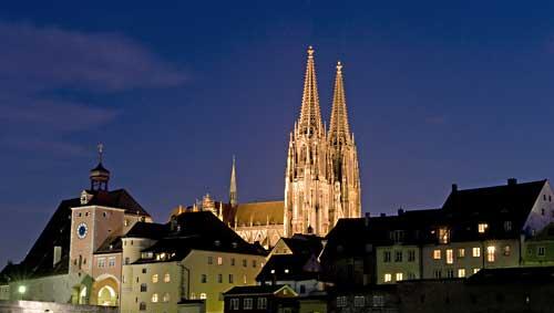 Blick auf den Regensburger Dom Blick auf den Regensburger Dom