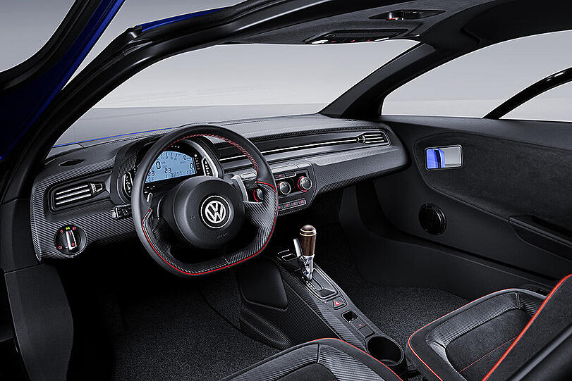 Schnittig, flach, schnell: Die VW-Studie XL Sport debütiert in Paris.