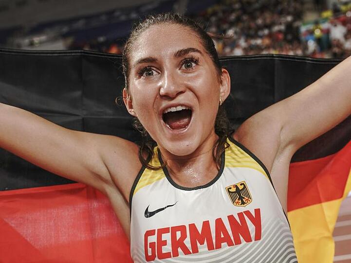 Gesa Krause gewann bei der WM über die 3000 Meter Hindernis die Bronzemedaille.