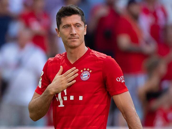 Robert Lewandowski von München in Aktion. Foto: Sven Hoppe/Archivbild