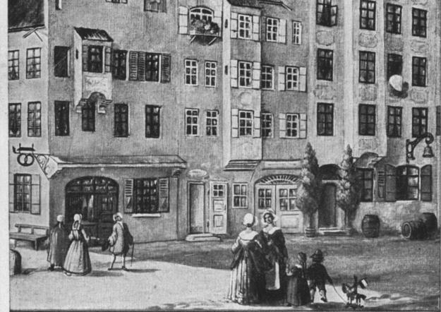 Die Keimzelle: Das Brauhaus zum Hacker in der Sendlinger Straße, Ecke Hackenstraße, wie’s 1517 ausgesehen hat. Die Keimzelle: Das Brauhaus zum Hacker in der Sendlinger Straße, Ecke Hackenstraße, wie’s 1517 ausgesehen hat.