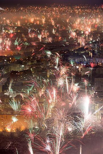 Silvester 2014/2015! So schön funkelte das Feuerwerk über München: Die Bilder.