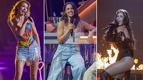 In der "Giovanni Zarrella Show" traten diesmal unter anderem (v.l.) Anna-Carina Woitschack, Vanessa Mai und Sarah Engels auf.