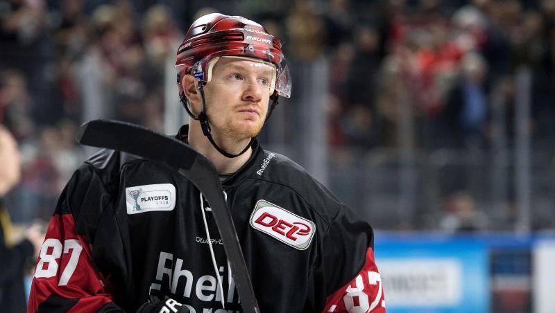 Philip Gogulla im Trikot der Kölner Haie. Foto: Marius Becker/Archivbild Philip Gogulla im Trikot der Kölner Haie. Foto: Marius Becker/Archivbild