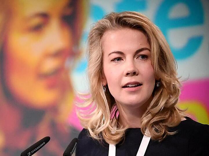 Die neue FDP-Generalsekretärin Linda Teuteberg beim 70. FDP-Bundesparteitag in Berlin: "Ostdeutschland braucht keine Sonderbehandlung und keine milden Gabe".