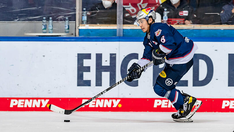 Austin Ortega brachte den EHC Red Bull München in Bremerhaven in Führung - nach gerade einmal 19 Sekunden. (Archivbild)