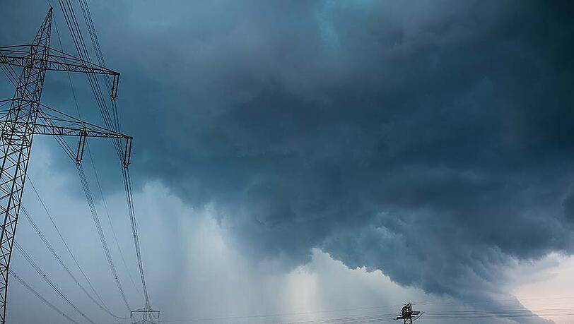Eine Unwetterfront in Briesen am 16.08. Eine Unwetterfront in Briesen am 16.08.