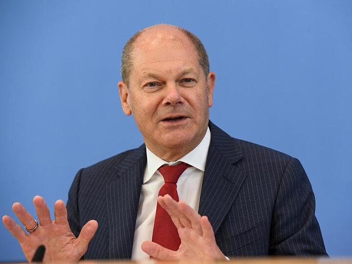 Bundesfinanzminister Olaf Scholz: "Riesenschub für unsere Zukunft".