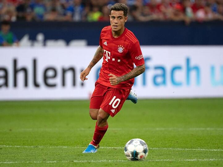 Bayerns Philippe Coutinho absolvierte gegen Schalke 04 sein erstes Bundesligaspiel.