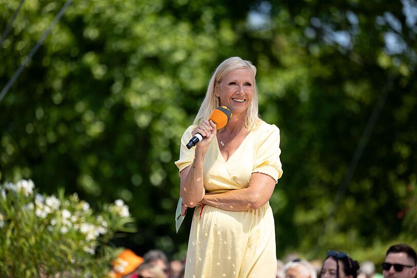Andrea Kiewel hatte noch nie eine "Fernsehgarten"-Ausgabe gesehen, als sie zum Casting erschien. Andrea Kiewel hatte noch nie eine "Fernsehgarten"-Ausgabe gesehen, als sie zum Casting erschien.