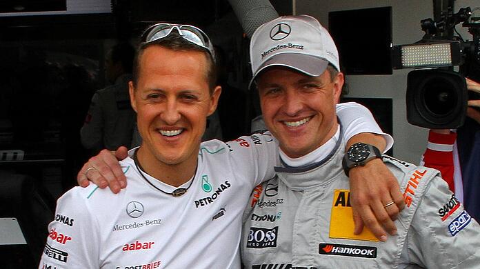Michael und Ralf Schumacher bei einem gemeinsamen Auftritt 2012.