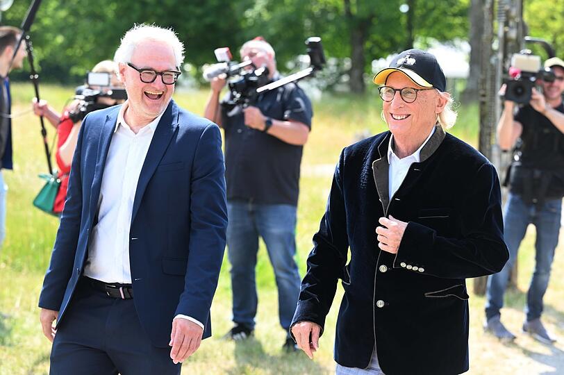Daniel Schreiber hatte Otto Waalkes im Juni 2023 nach Bernried geholt. Da war die Welt noch in Ordnung.