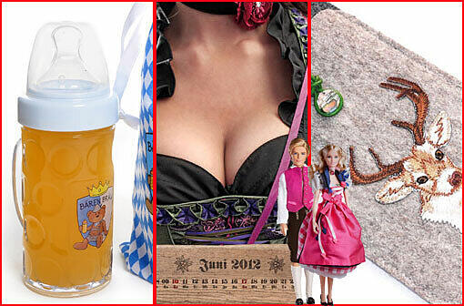 Kalender mit "tiefen Einblicken", Baby-Maßkrüge und Hirsche fürs Handy: Mit diesem Wiesn-Schnickschnack wirds ein lustiges Oktoberfest! Hier finden Sie die besten Accessoires des Jahres!