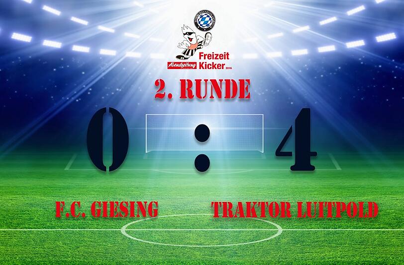 Das Team von Traktor Luitpold gewann die Partie in der 2. Runde gegen den F.C. Giesing.